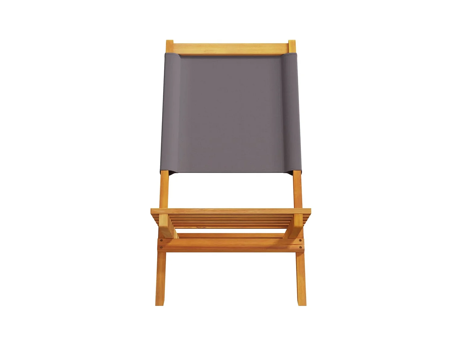 Chaises de jardin pliantes lot de 6 tissu et bois massif
