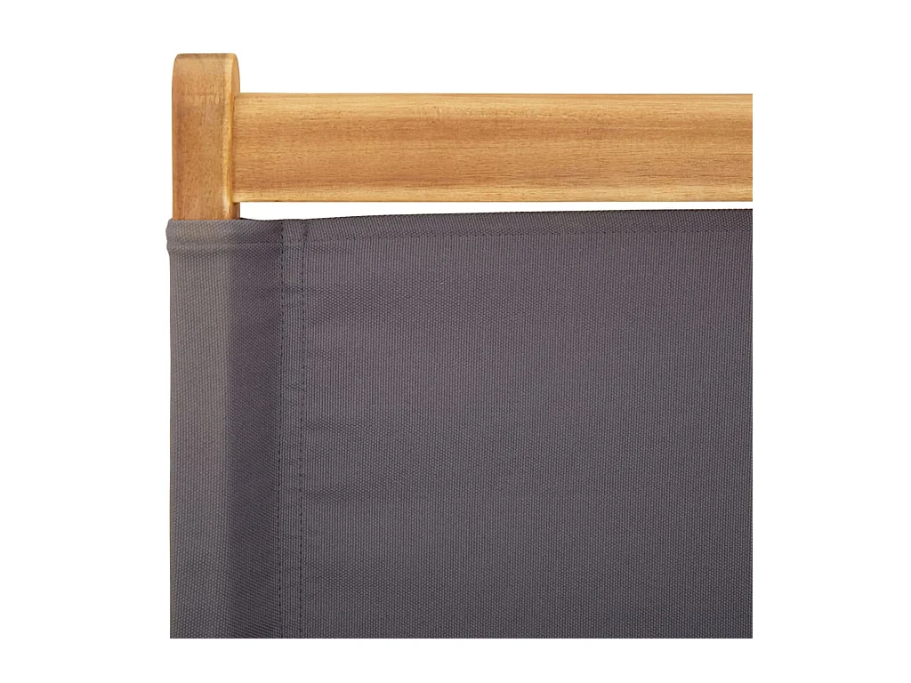 Chaises de jardin pliantes lot de 6 tissu et bois massif