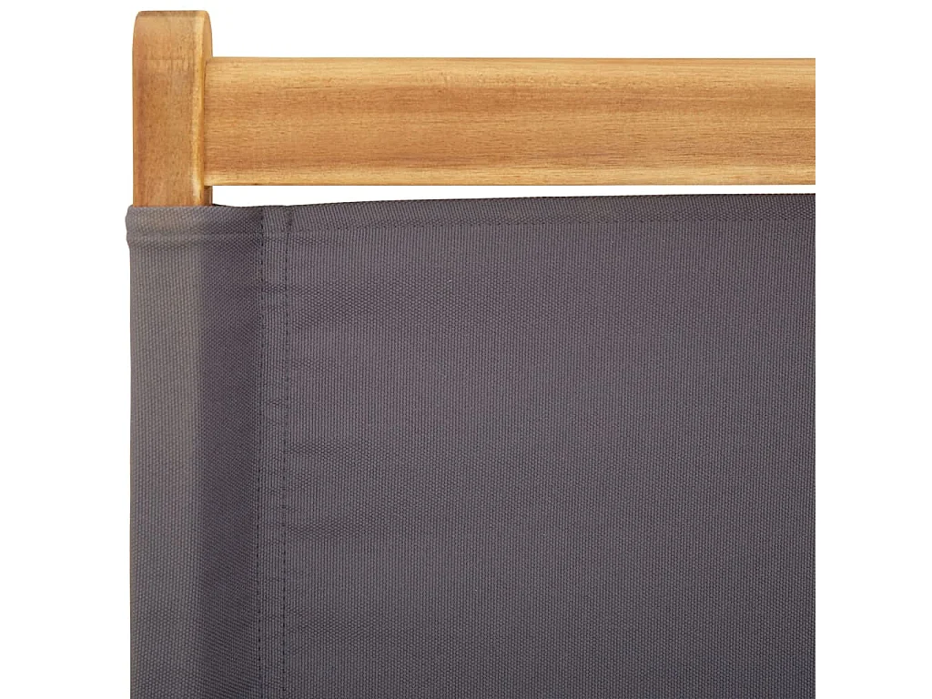 Chaises de jardin pliantes lot de 6 tissu et bois massif