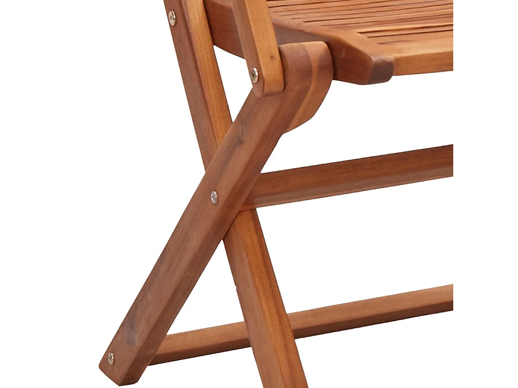 Chaises pliantes de jardin avec accoudoir lot de 2