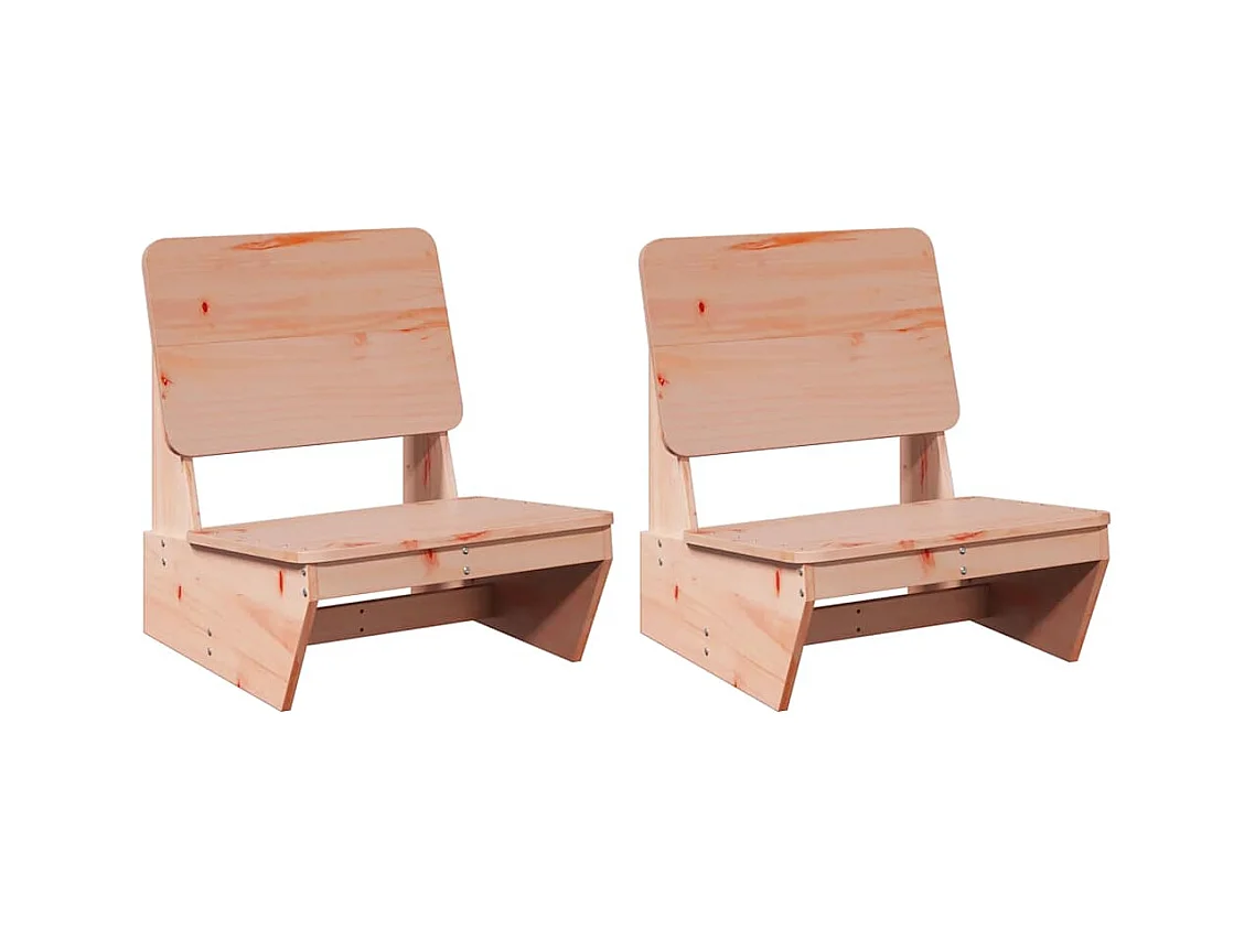 Cadeiras de jardim 2 peças 60x64x70,5 cm madeira douglas maciça