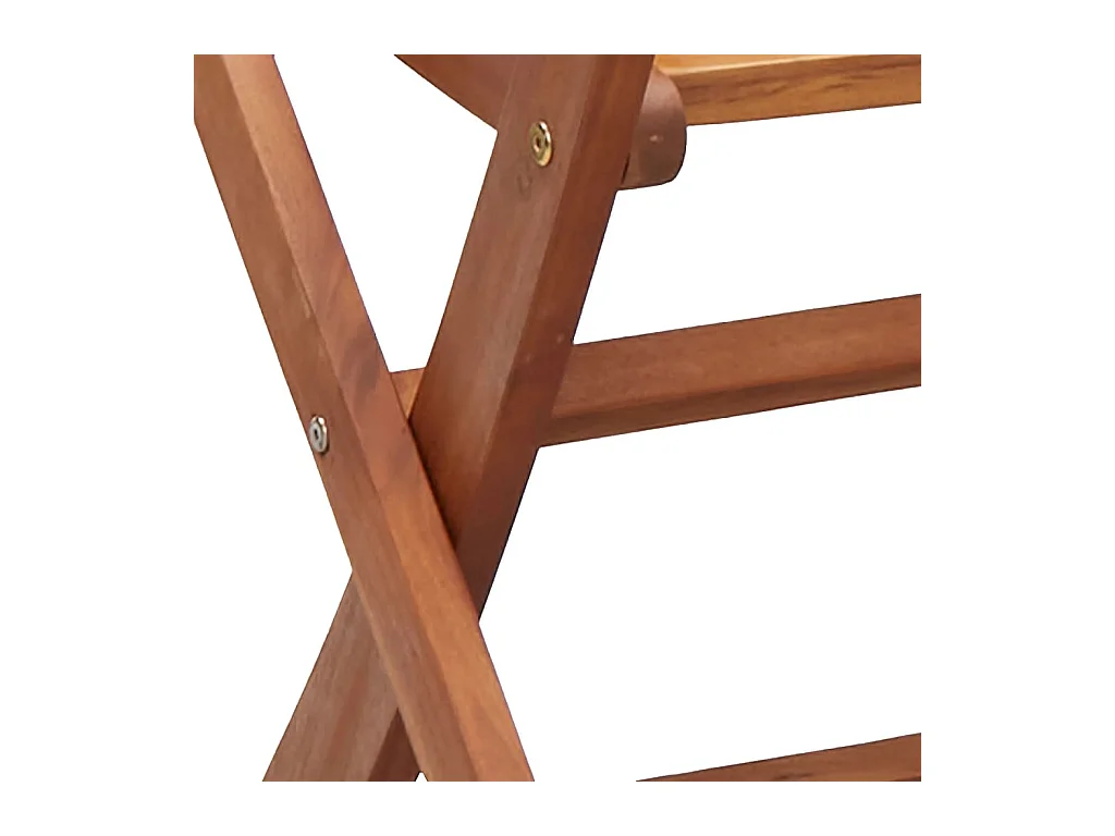 Chaises de jardin pliantes lot de 6 51x66x95 cm bois d'acacia