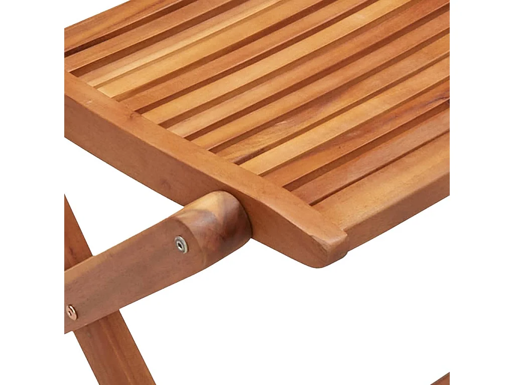 Sillas jardín reclinables 6 unidades madera maciza acacia 51x66x95cm