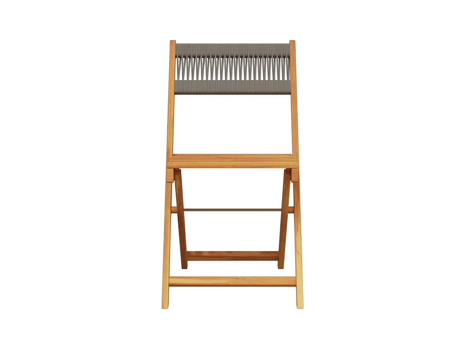 Chaises de jardin pliables lot de 6 gris bois d'acacia massif