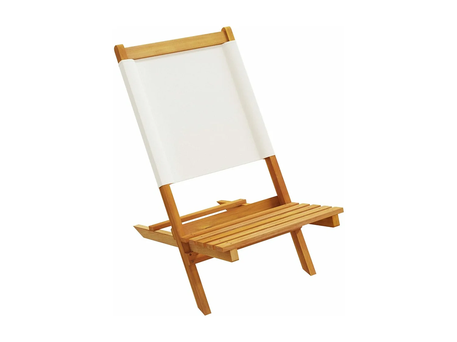 Chaises de jardin pliantes lot de 6 tissu et bois massif