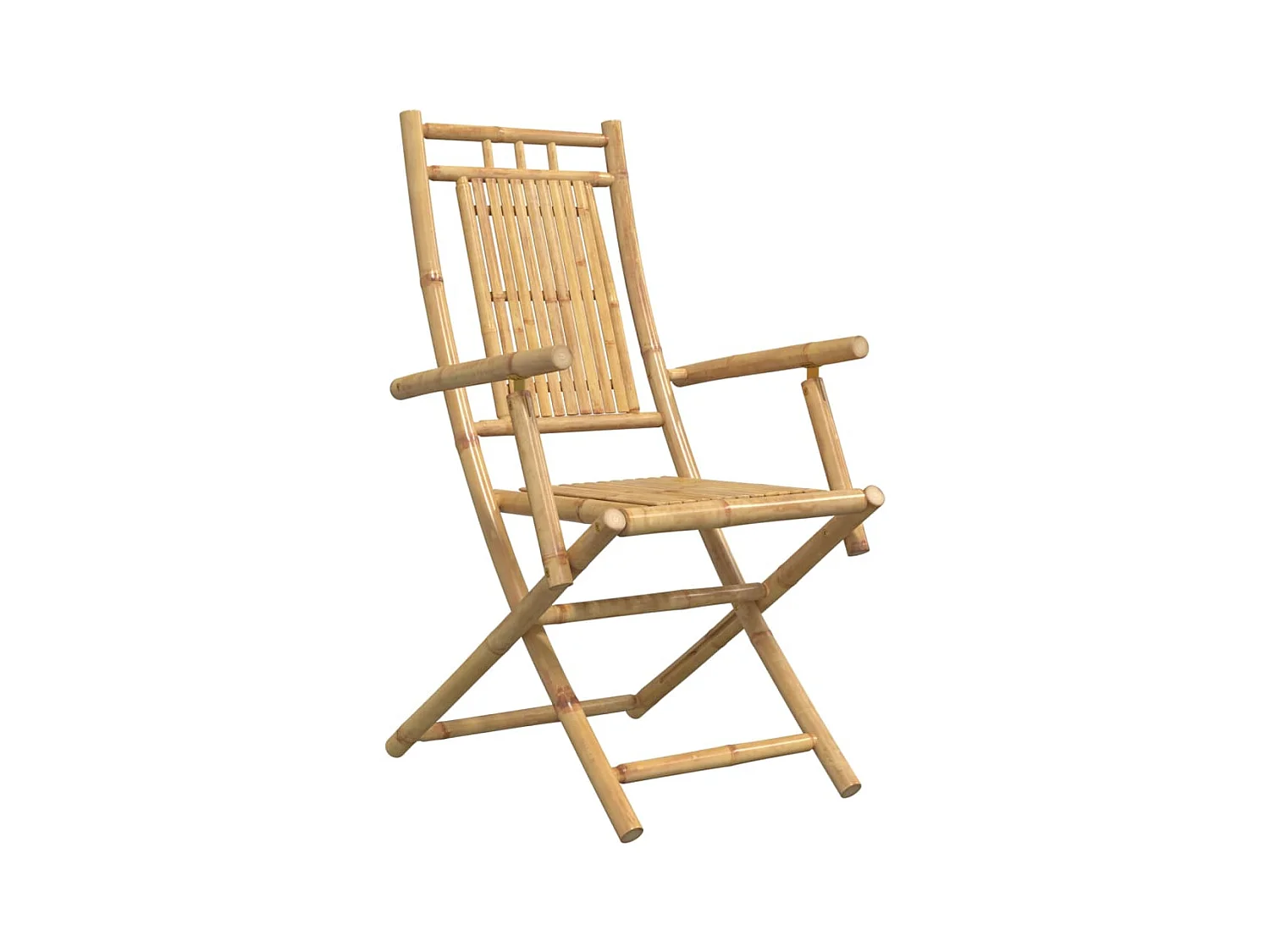 Chaises pliables de jardin lot de 6 53x66x99 cm bambou