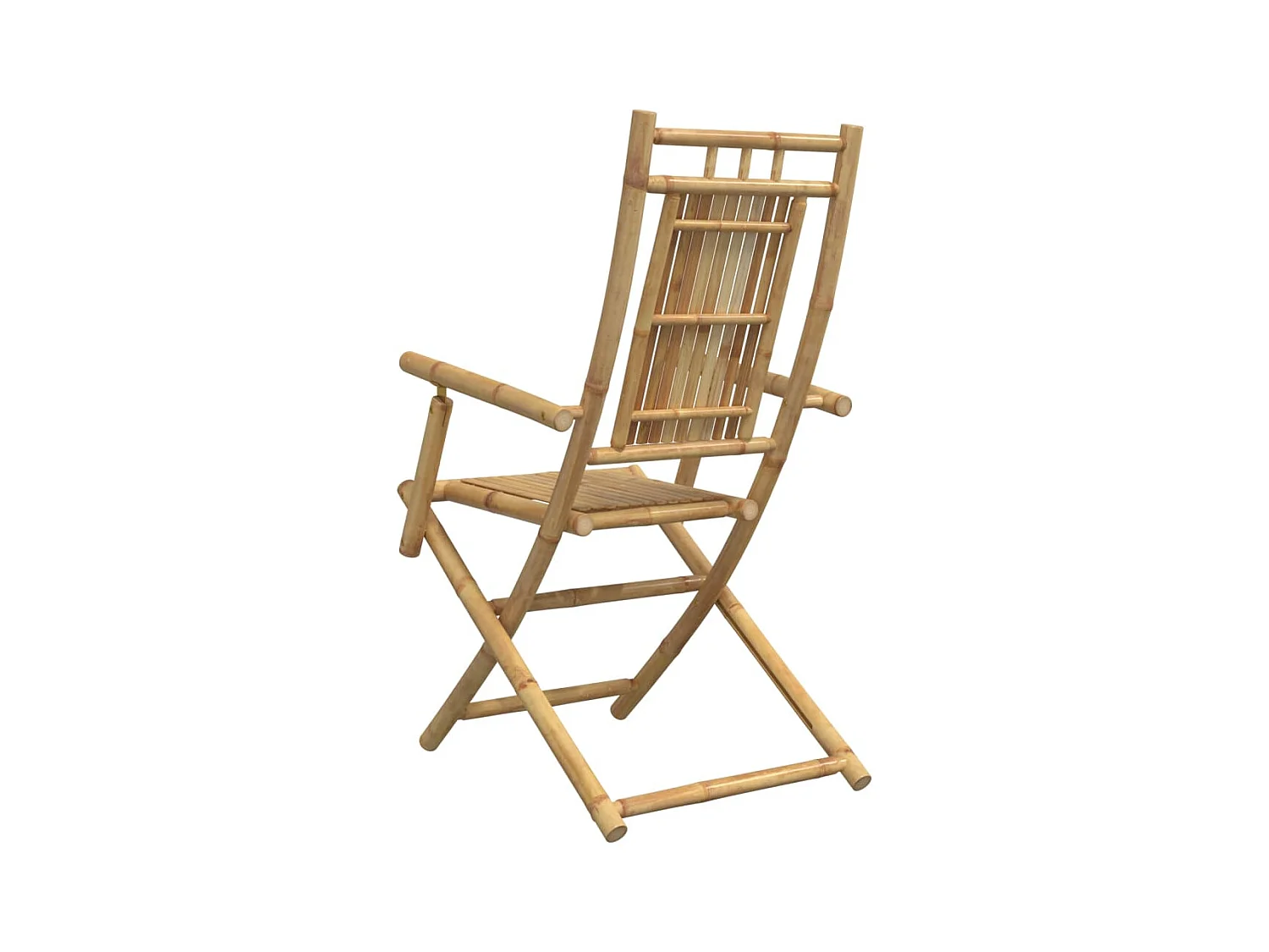 Chaises pliables de jardin lot de 6 53x66x99 cm bambou