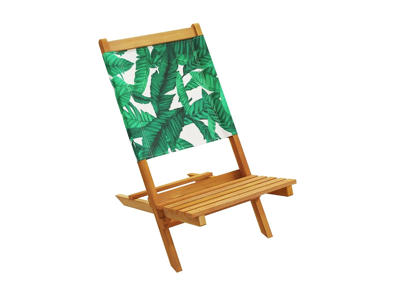Chaises de jardin pliantes lot de 6 vert tissu et bois massif