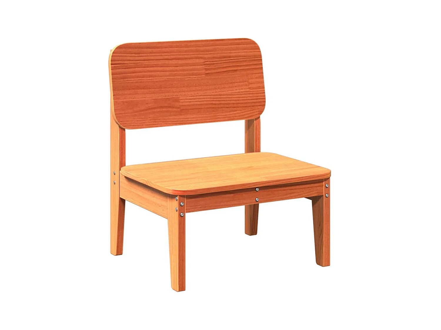 Tuinstoelen 2 st 60x52,5x72 cm massief grenenhout wasbruin