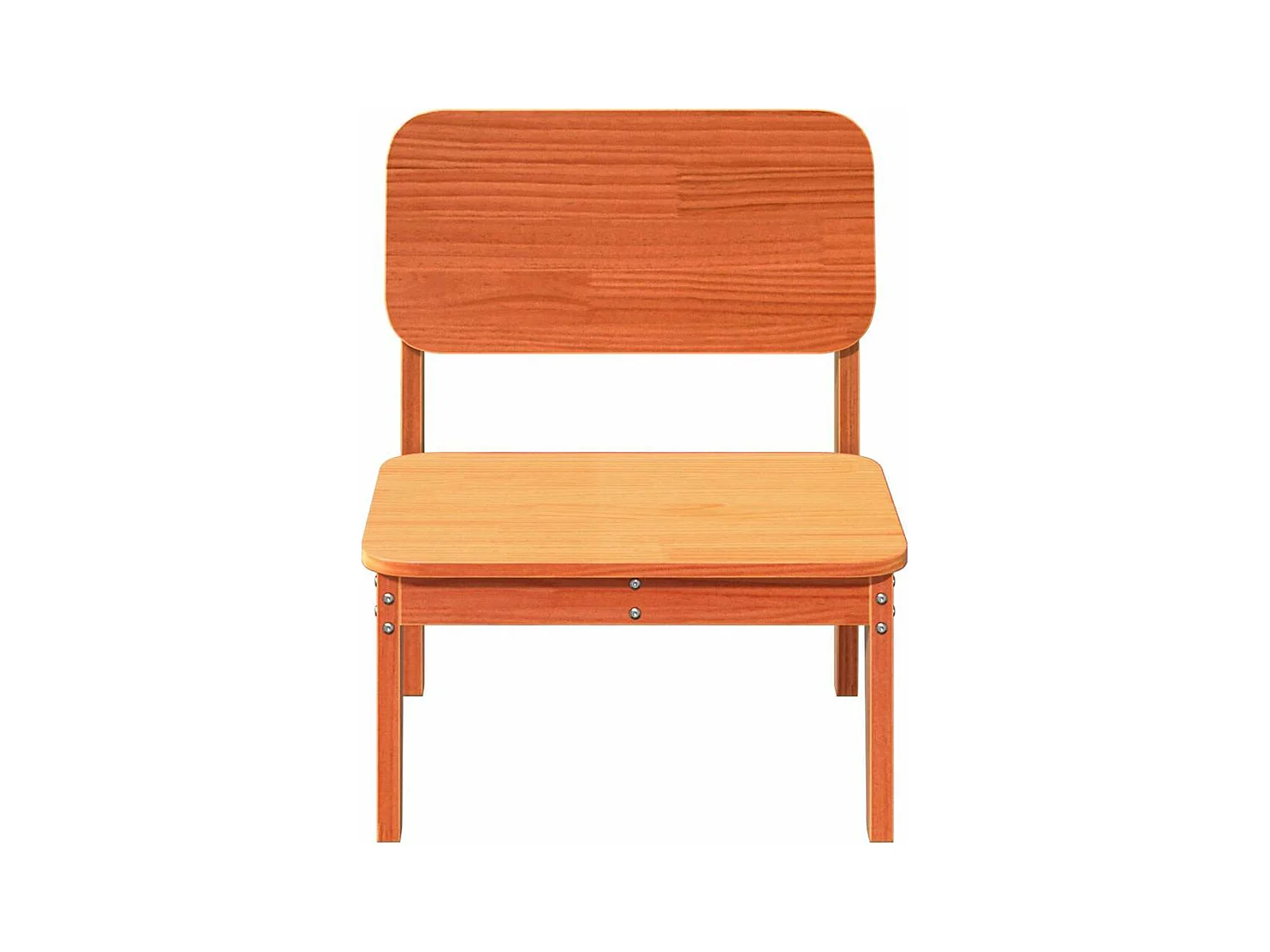 Tuinstoelen 2 st 60x52,5x72 cm massief grenenhout wasbruin