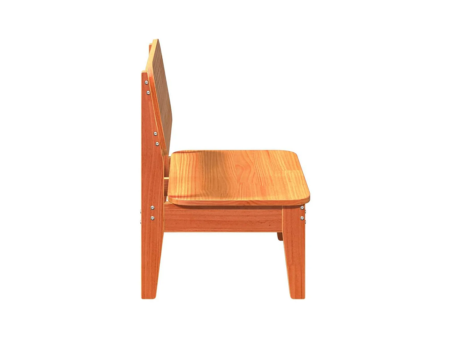 Tuinstoelen 2 st 60x52,5x72 cm massief grenenhout wasbruin