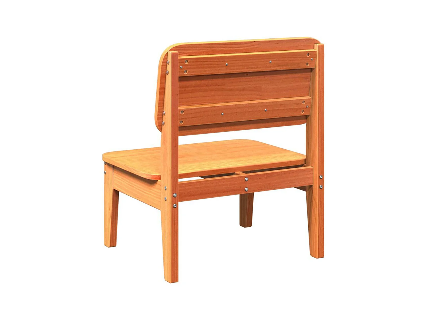 Tuinstoelen 2 st 60x52,5x72 cm massief grenenhout wasbruin