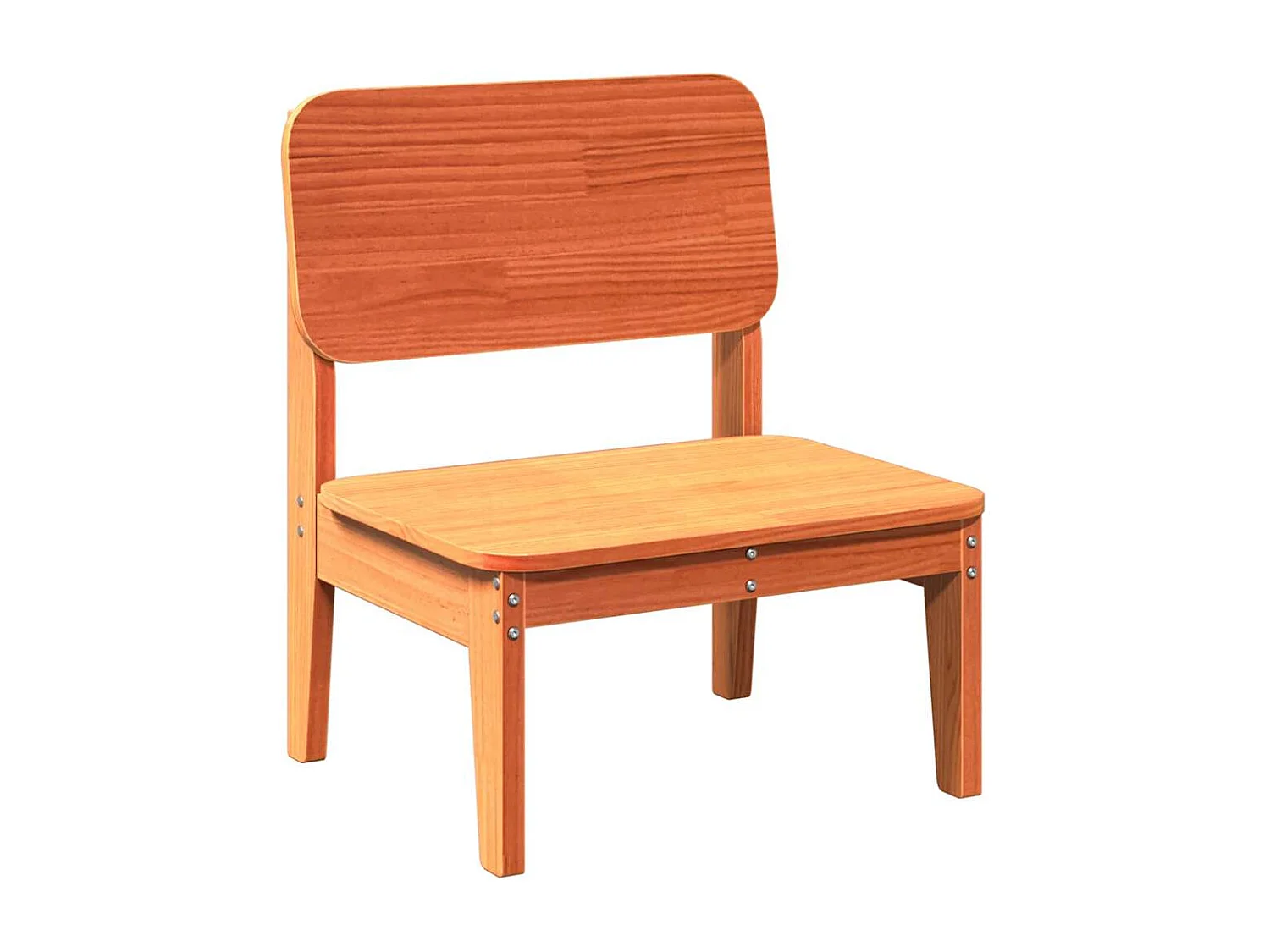 Tuinstoelen 2 st 60x52,5x72 cm massief grenenhout wasbruin