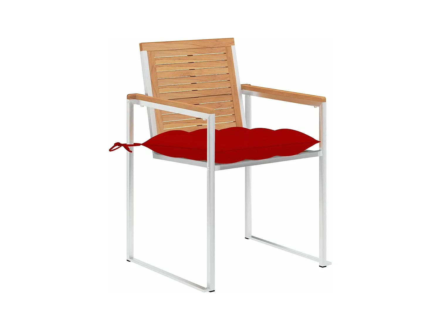 Chaises de jardin 6 pièces avec coussins Bois de teck massif