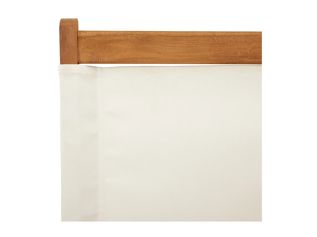 Cadeiras jardim 2 peças madeira acácia maciça/tecido branco nata