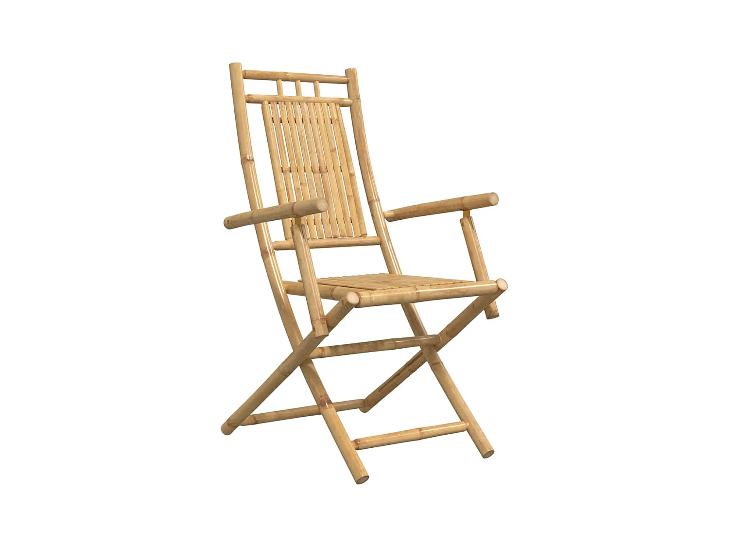 Chaises pliables de jardin lot de 2 53x66x99 cm bambou