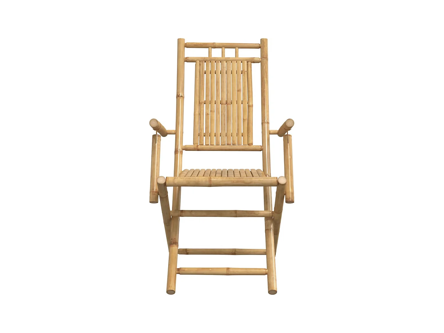 Chaises pliables de jardin lot de 2 53x66x99 cm bambou