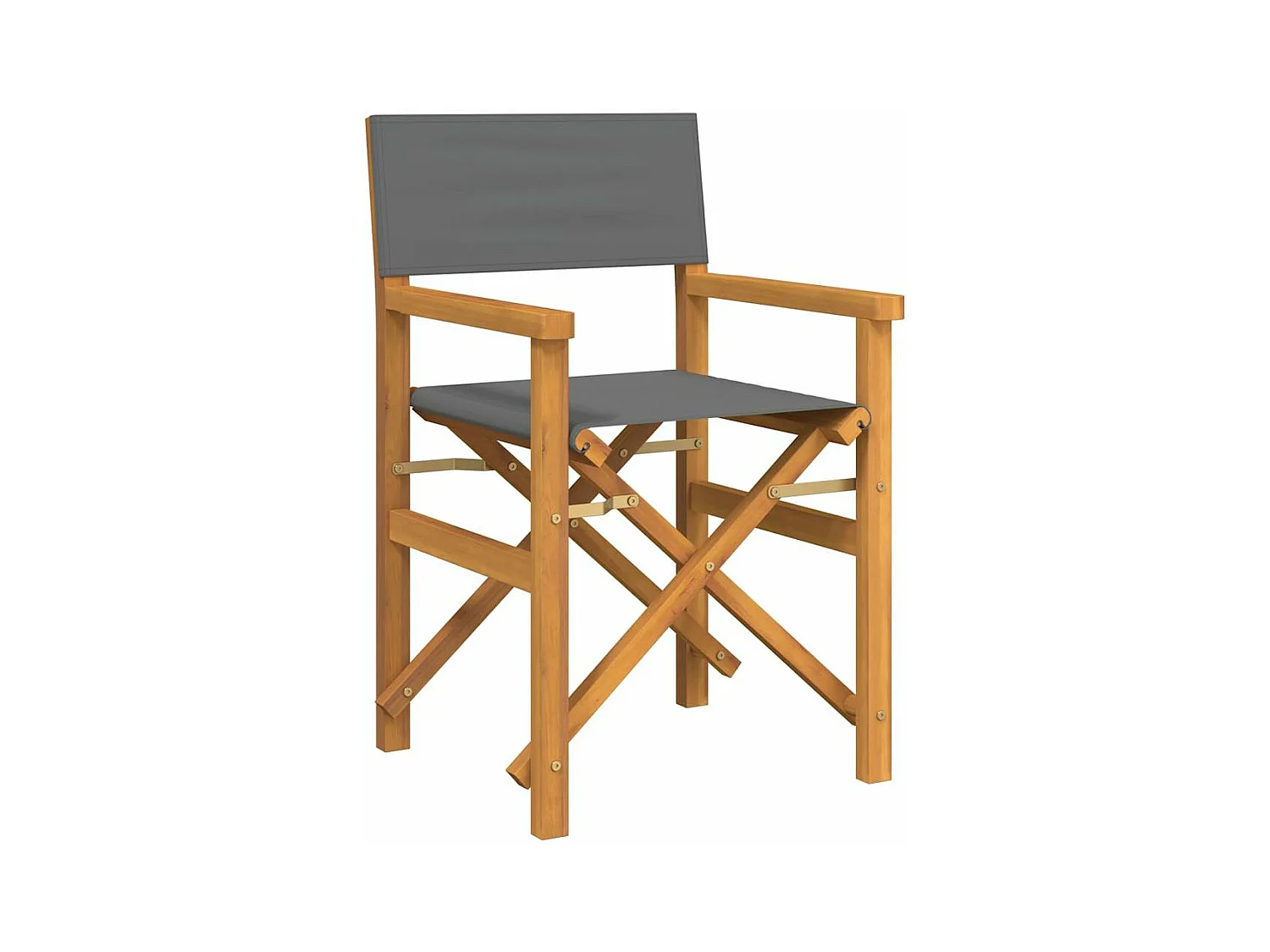 Chaises de metteur en scène pliantes lot de 2 Bois teck massif