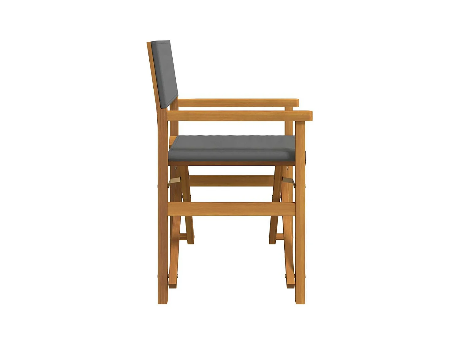 Chaises de metteur en scène pliantes lot de 2 Bois teck massif