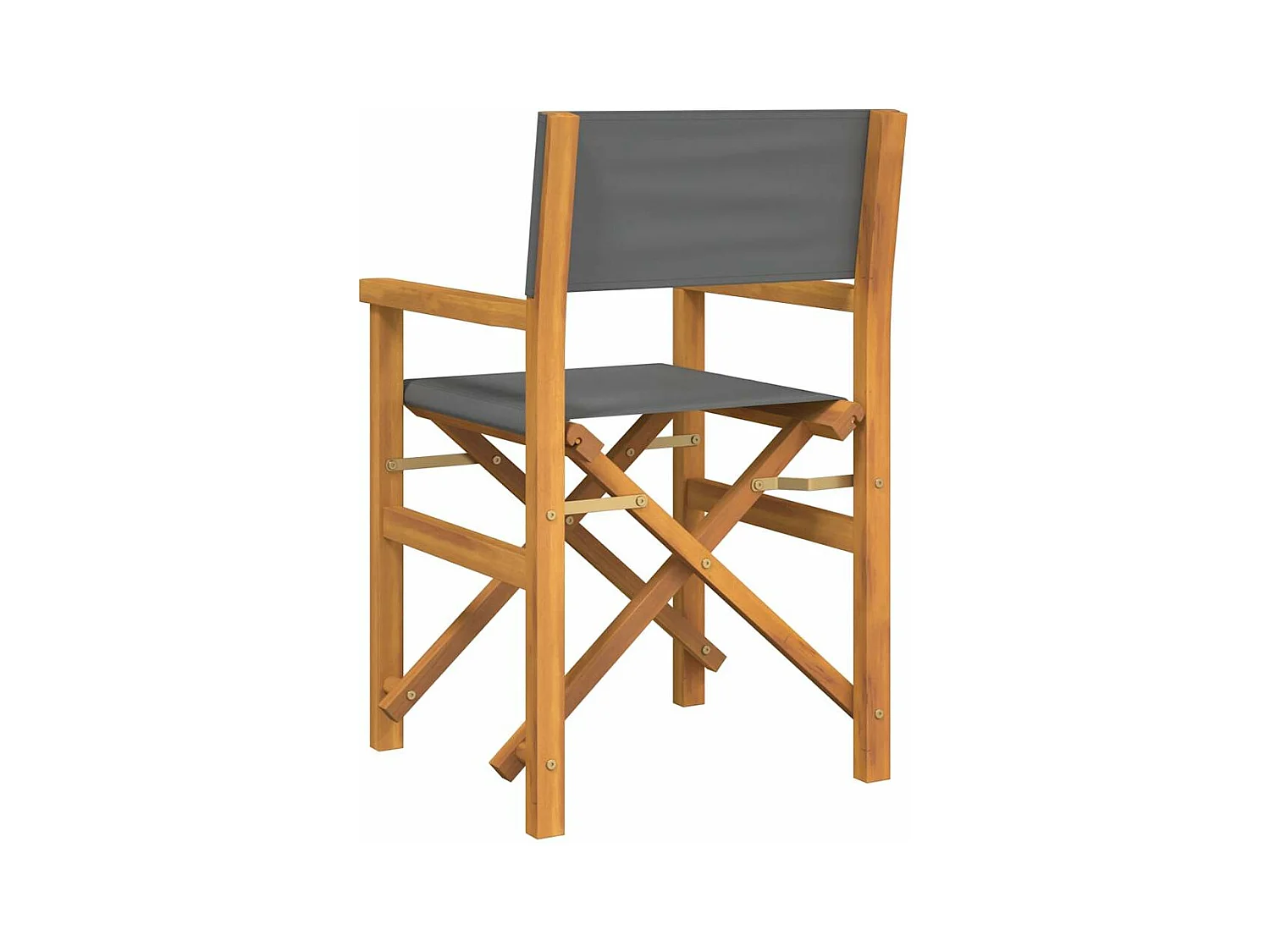 Chaises de metteur en scène pliantes lot de 2 Bois teck massif