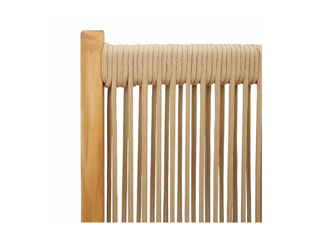 Sillas de jardín reclinables 6 unidades madera maciza acacia beige