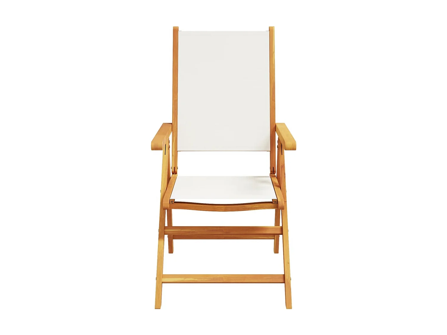 Chaises inclinables de jardin lot de 6 tissu et bois massif