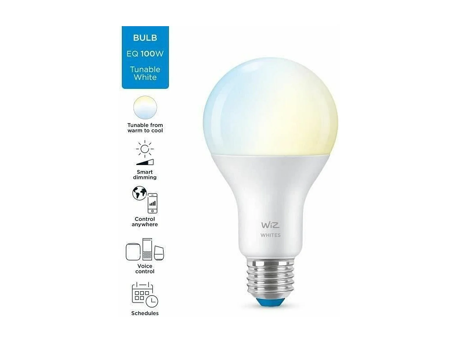 WiZ Ampoule connectee Blanc variable E27 100W