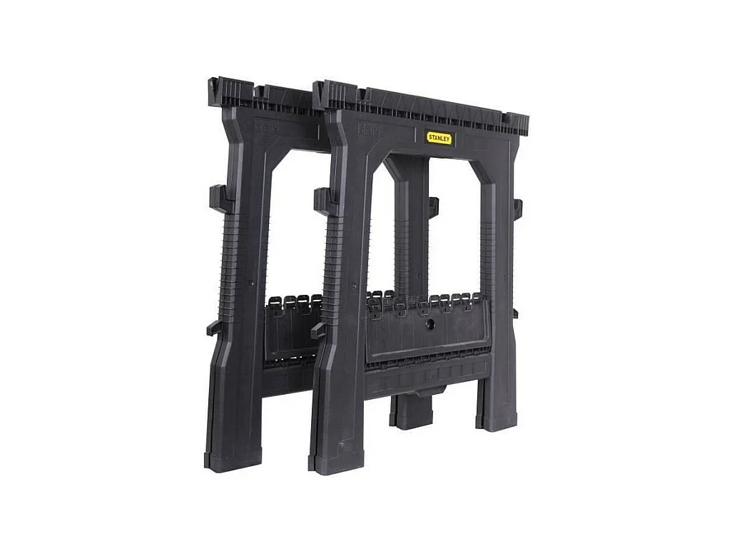 2 klappbare Böcke mit Kunststofffüßen