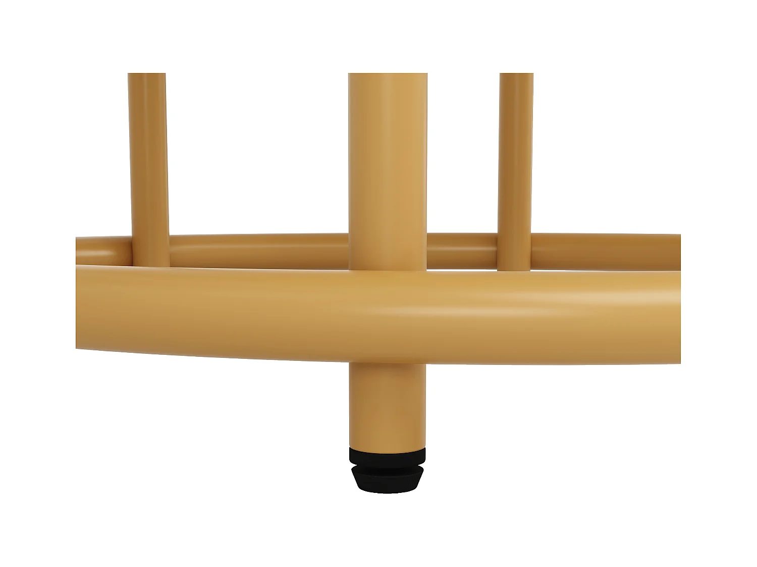 Tavolo rotondo - Struttura rotonda in metallo - finitura motivo marmo - Per 2-6 persone - Bianco e Oro