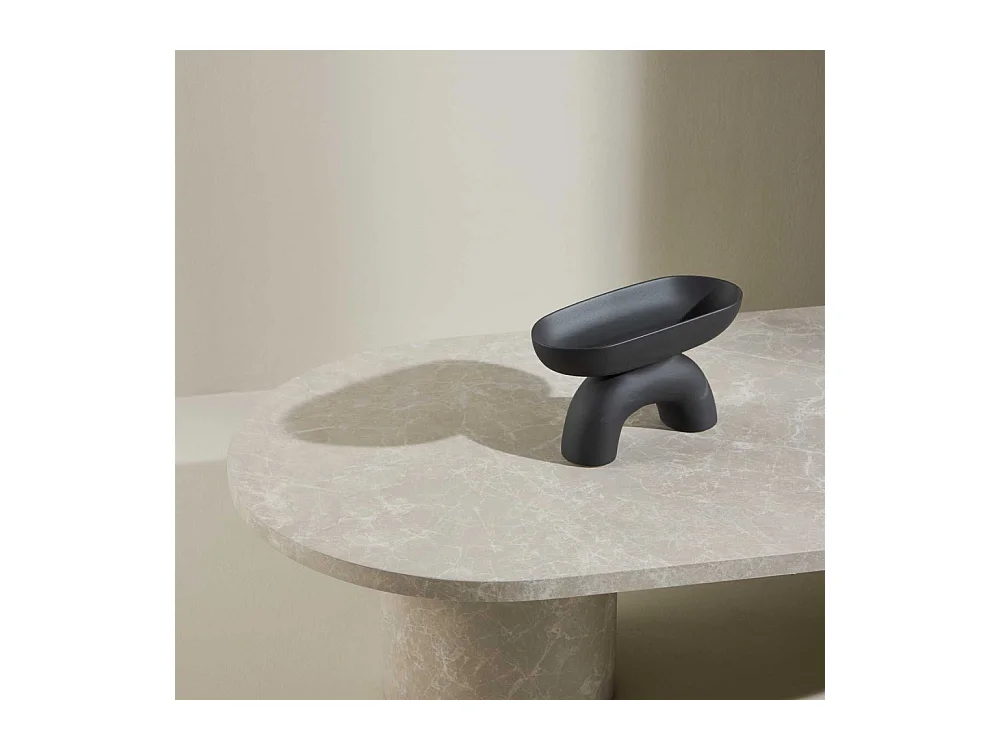 Table Basse Effet Marbre "Narvik" 120cm Beige