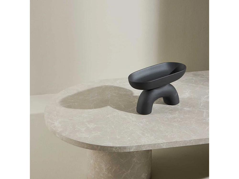 Table Basse Effet Marbre "Narvik" 120cm Beige