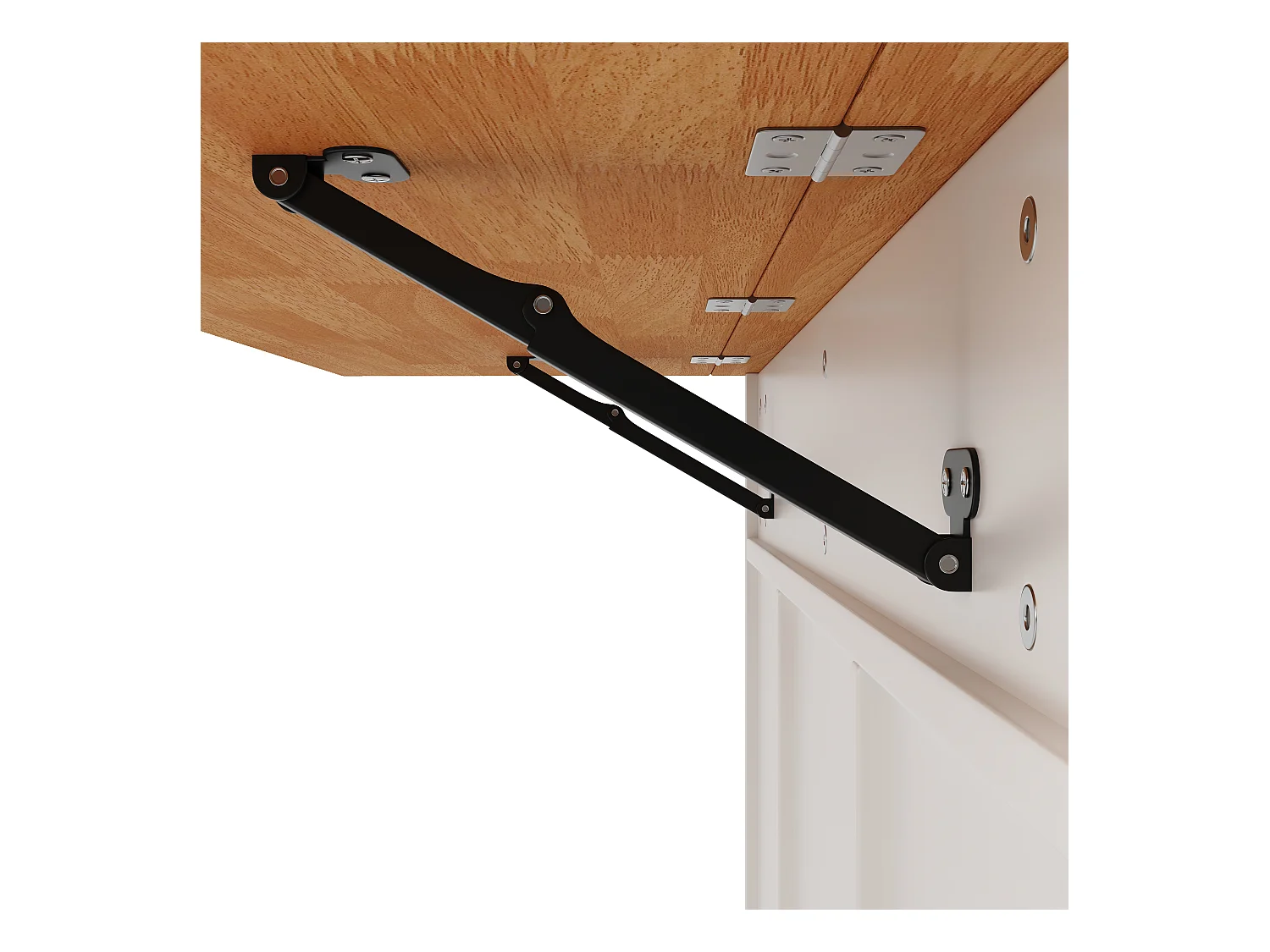 Ilha de cozinha central móvel - Tampos extensíveis - 8 gavetas e 1 porta - Com prateleira para temperos - MDF - Branco