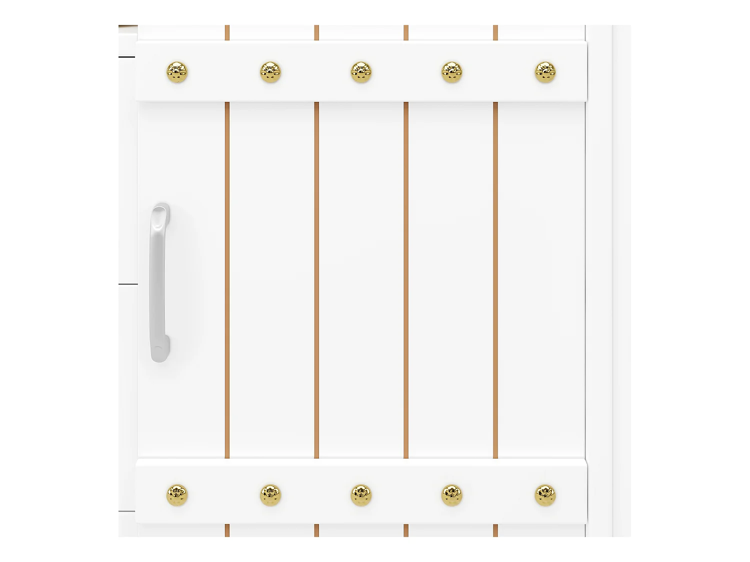 Isla de cocina central móvil - Tablero extensible - 3 cajones - Con estante para especias y toallero - MDF - blanco