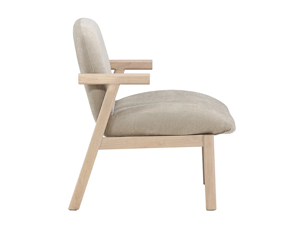 Rile Sessel beige, whitewash.