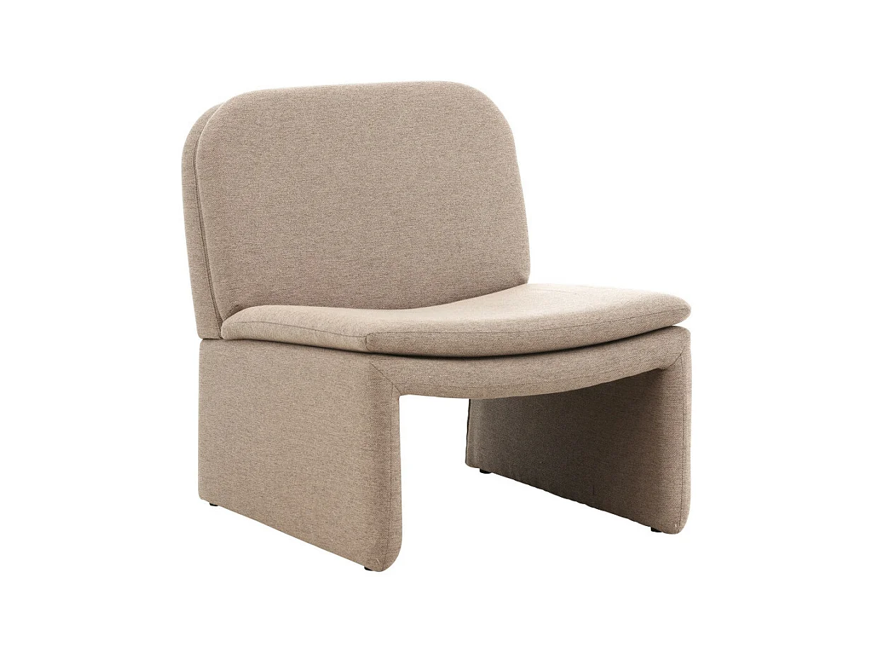 Bonn - Fauteuil en tissu - Marron