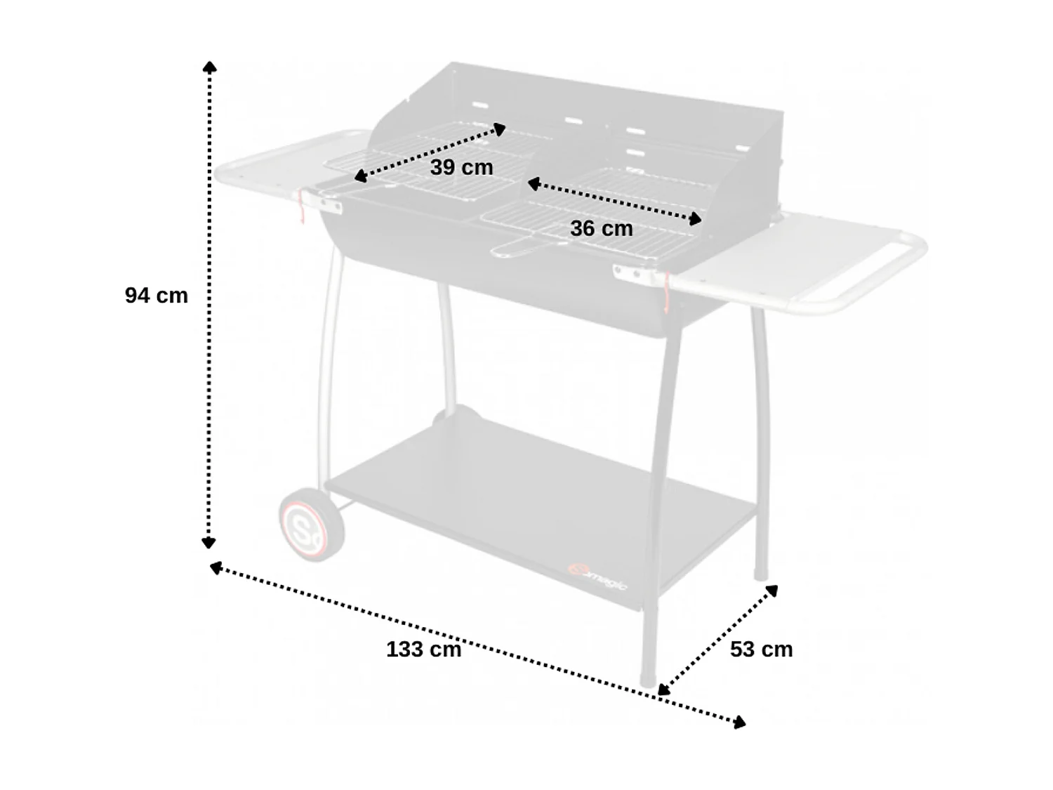 Barbecue au charbon MALAGA - SOMAGIC