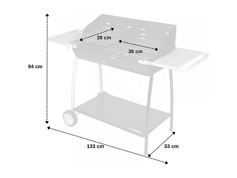 Houtskoolbarbecue MALAGA
