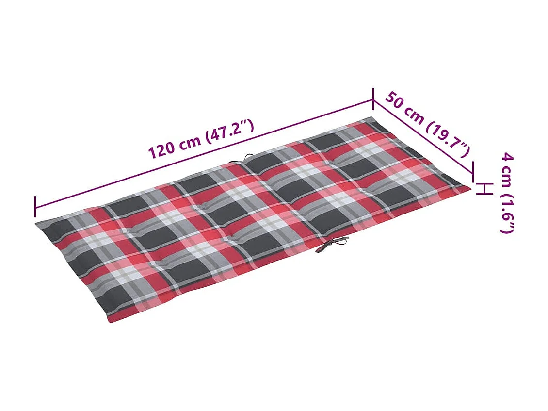 Silla mecedora con cojín bambú
