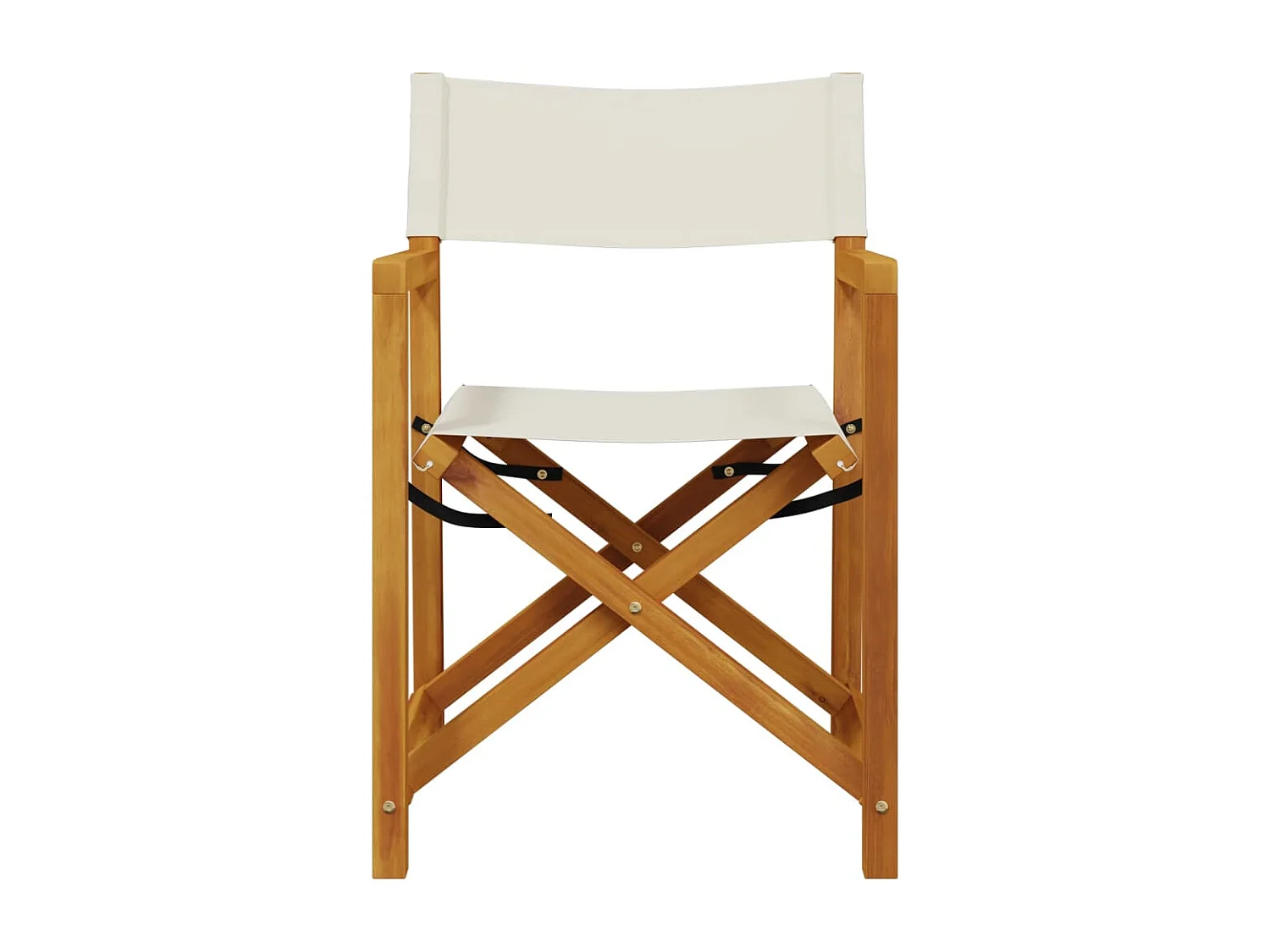 Chaises de jardin pliables lot de 4 blanc crème tissu
