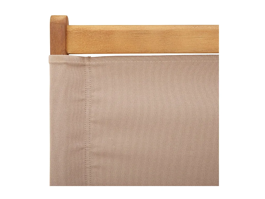 Tuinstoelen 8 st inklapbaar stof en massief hout taupe