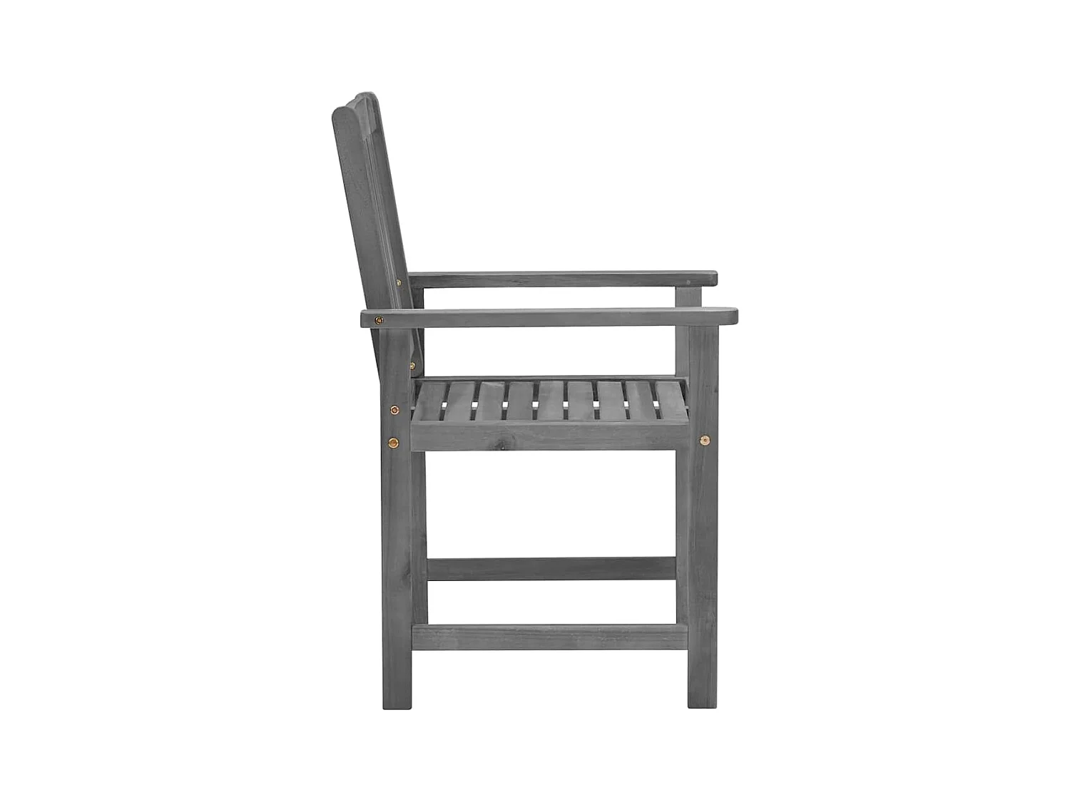 Sillas de jardín con cojines 4 unidades madera maciza de acacia gris