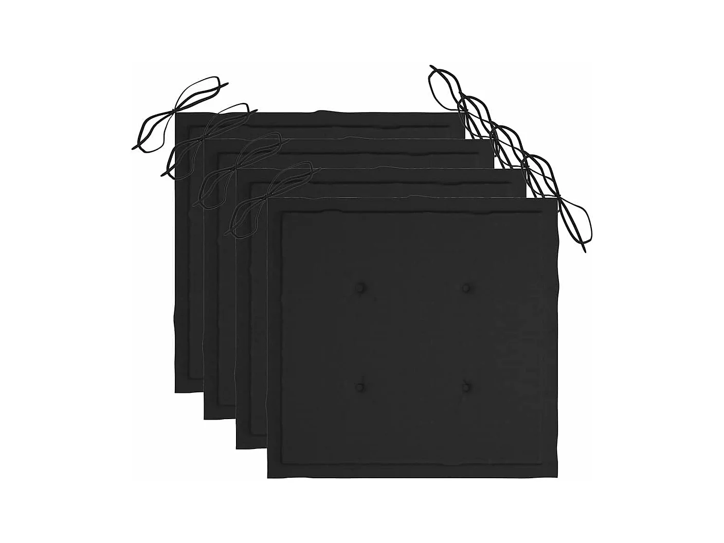 Sillas de jardín con cojines 4 unidades madera maciza de acacia gris