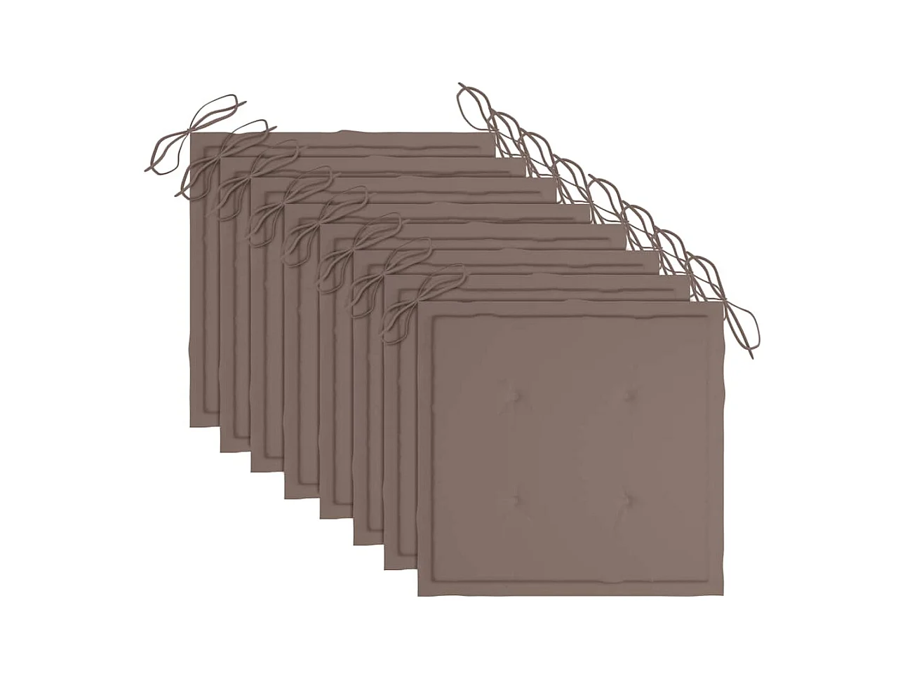 Cadeiras de exterior dobráveis 8 peças com almofadões acácia maciça