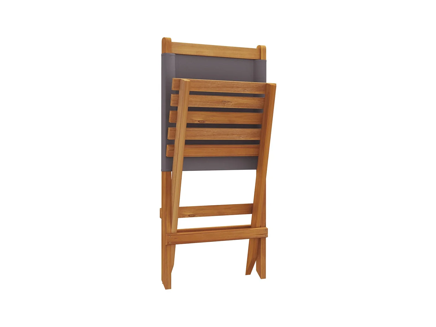 Chaises de jardin pliantes lot de 4 tissu et bois massif