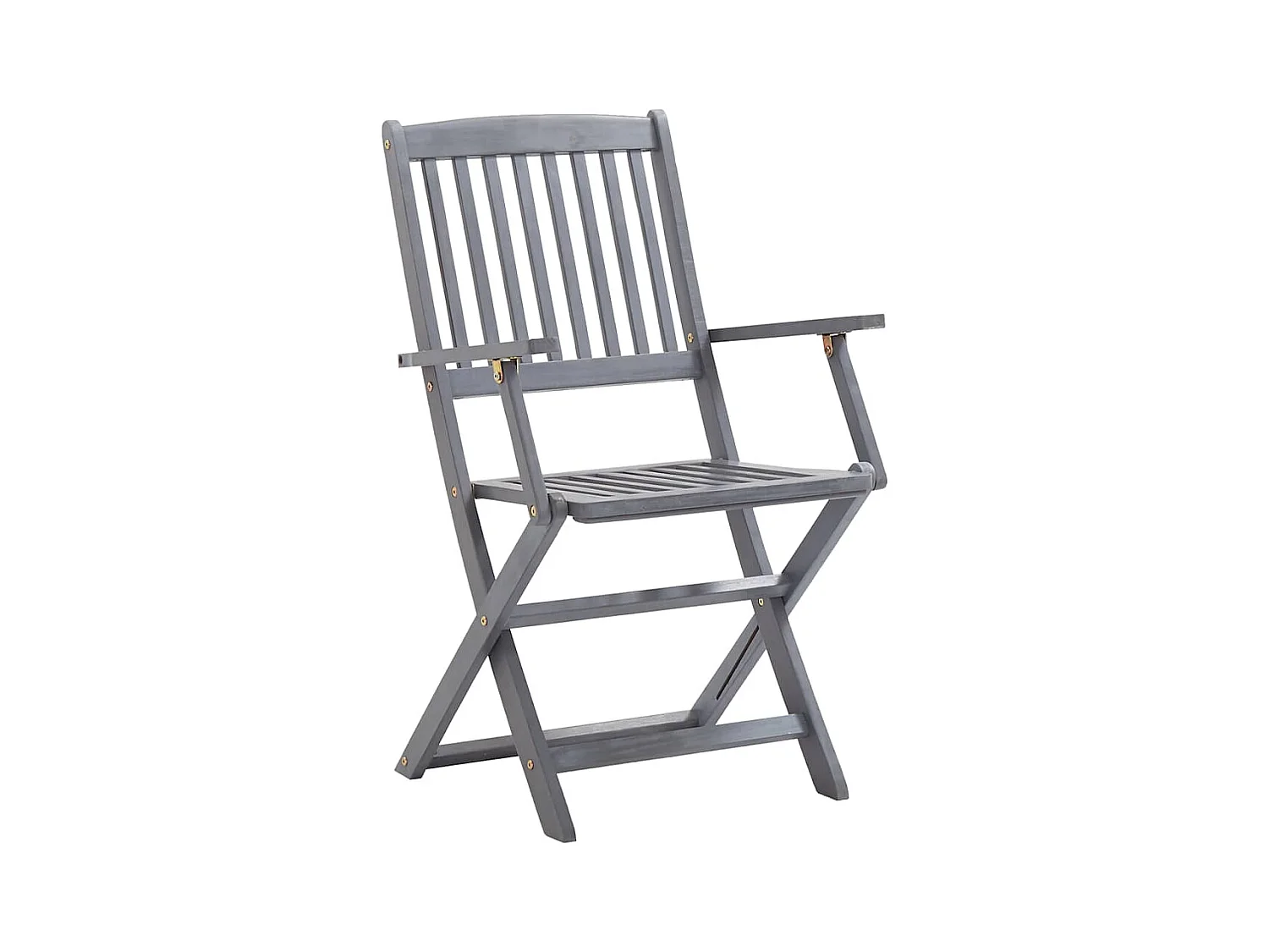 Chaises pliables d'extérieur 8 pièces avec coussins Bois d'acacia