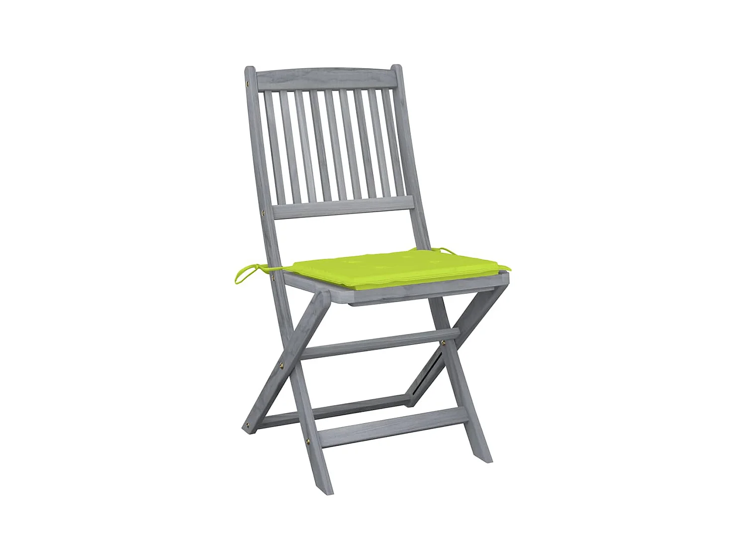 Chaises pliables d'extérieur 4 pièces avec coussins Bois d'acacia