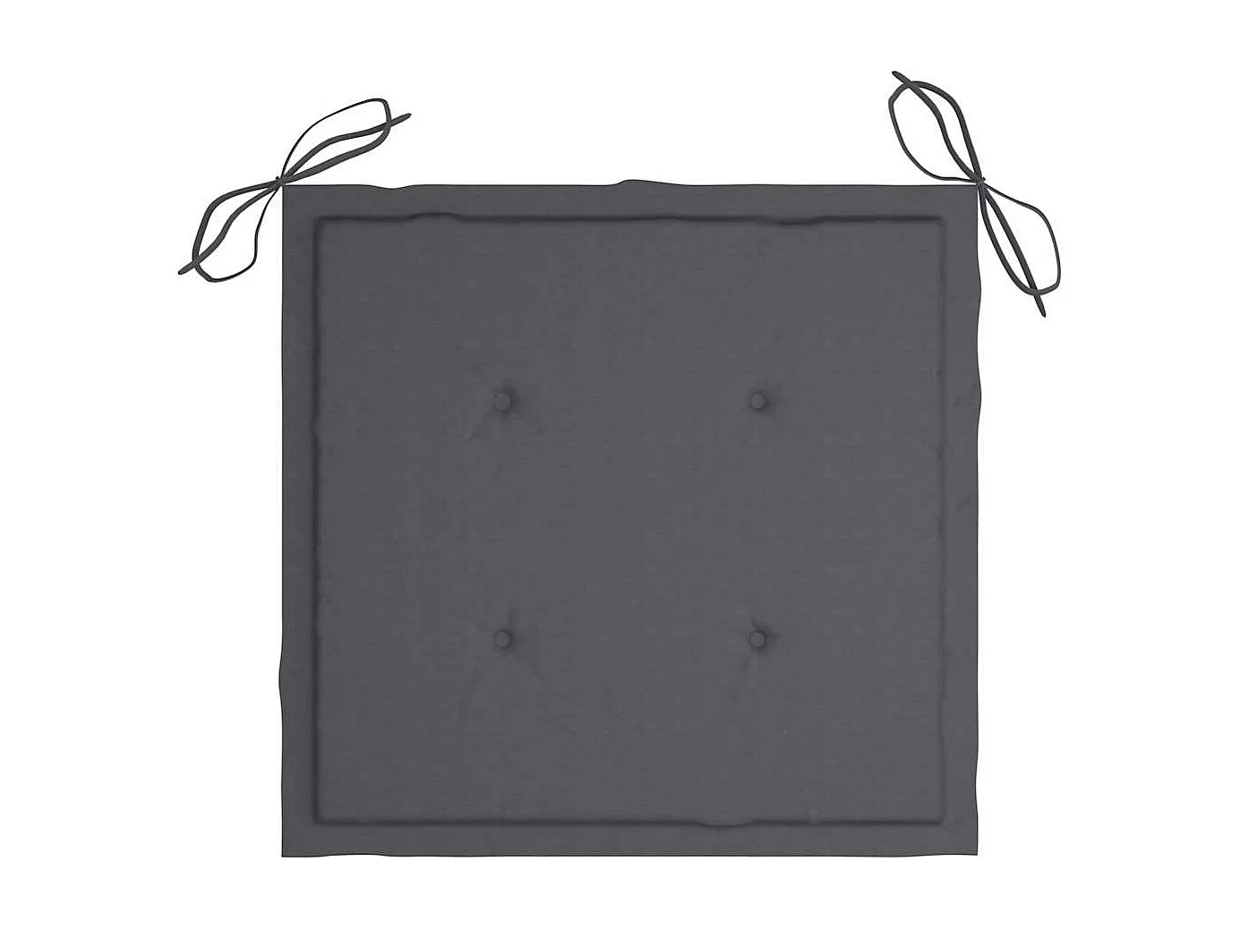 Chaises de jardin avec coussins 2 pièces Acacia solide et acier