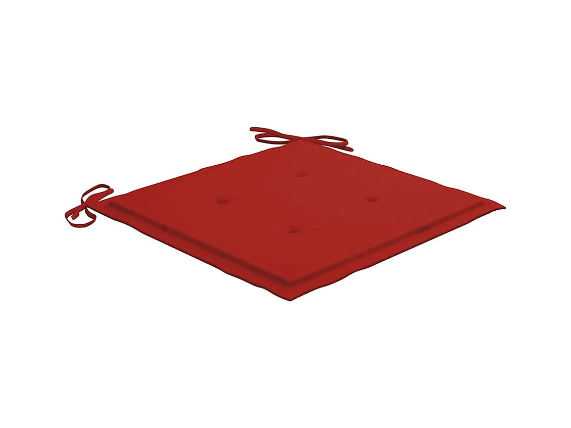 Chaises de jardin 4 pièces avec coussins Bois de teck massif