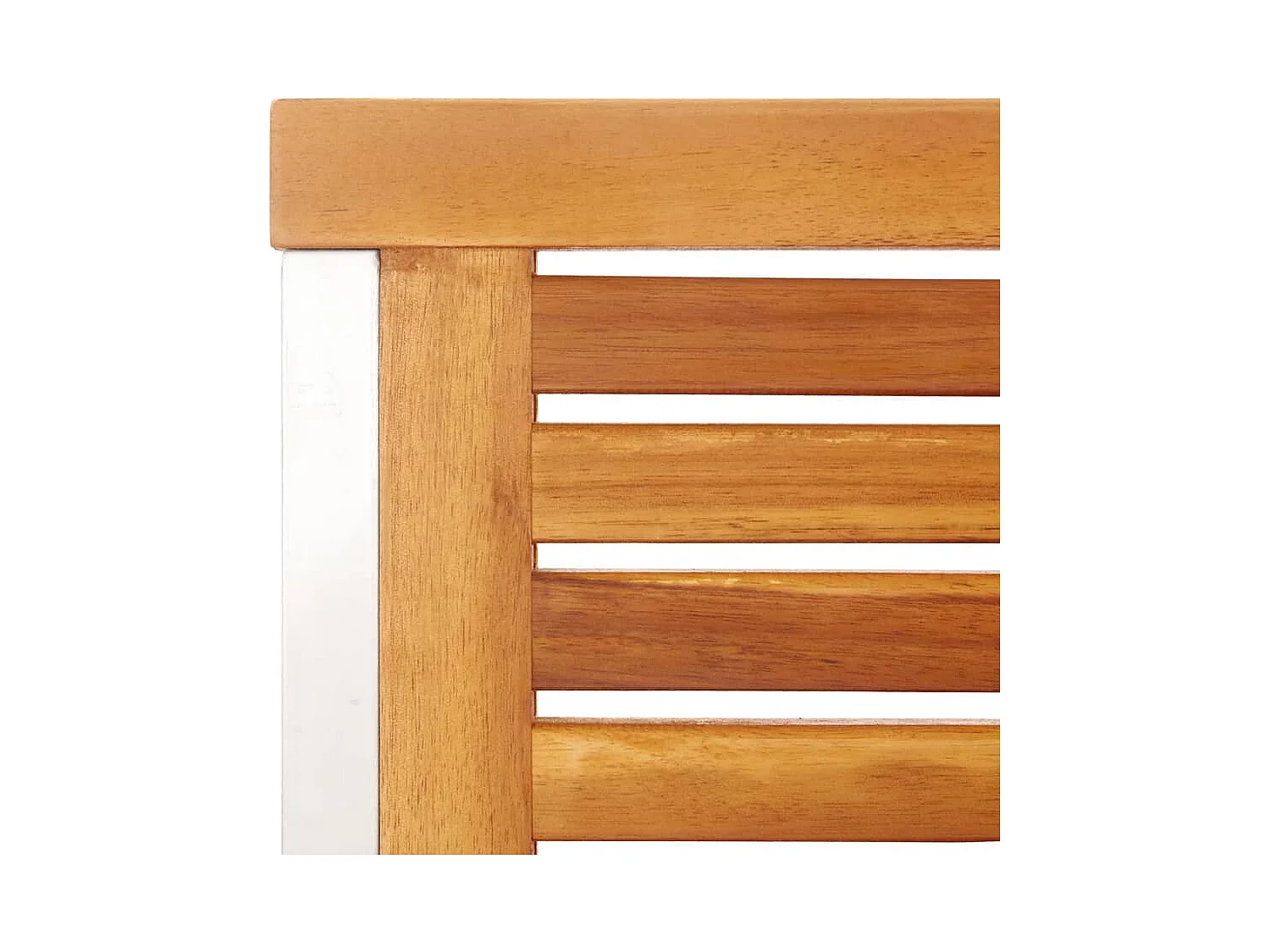 Tuinstoelen 4 st massief acaciahout en roestvrij staal