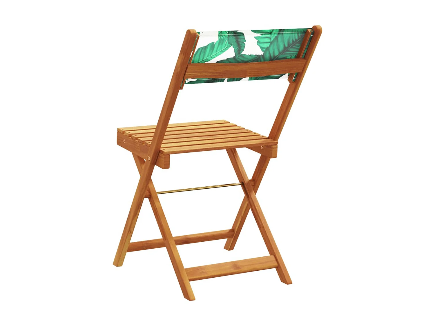 Chaises de jardin pliantes lot de 8 vert tissu et bois massif